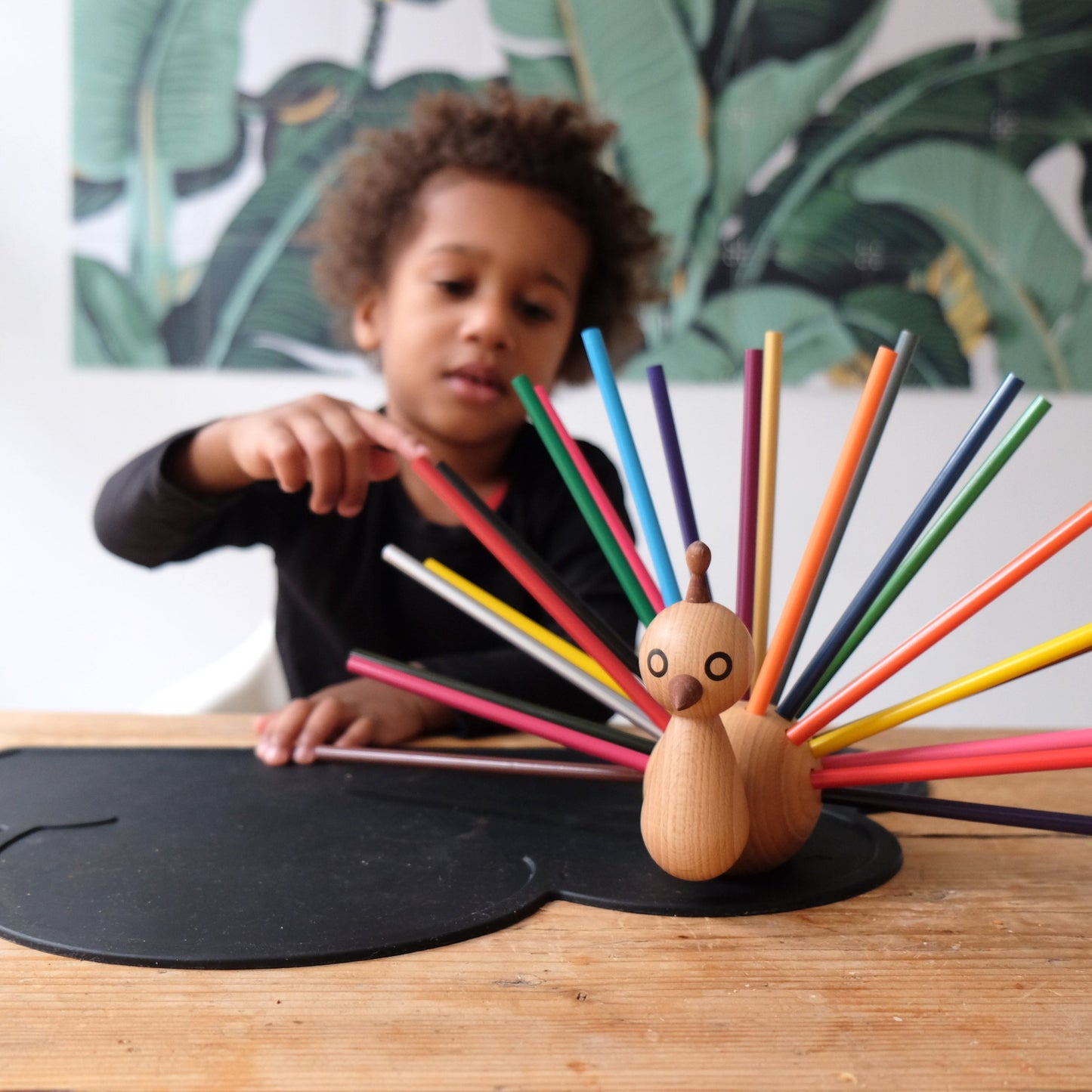 Peacock - Wooden Pencil Case