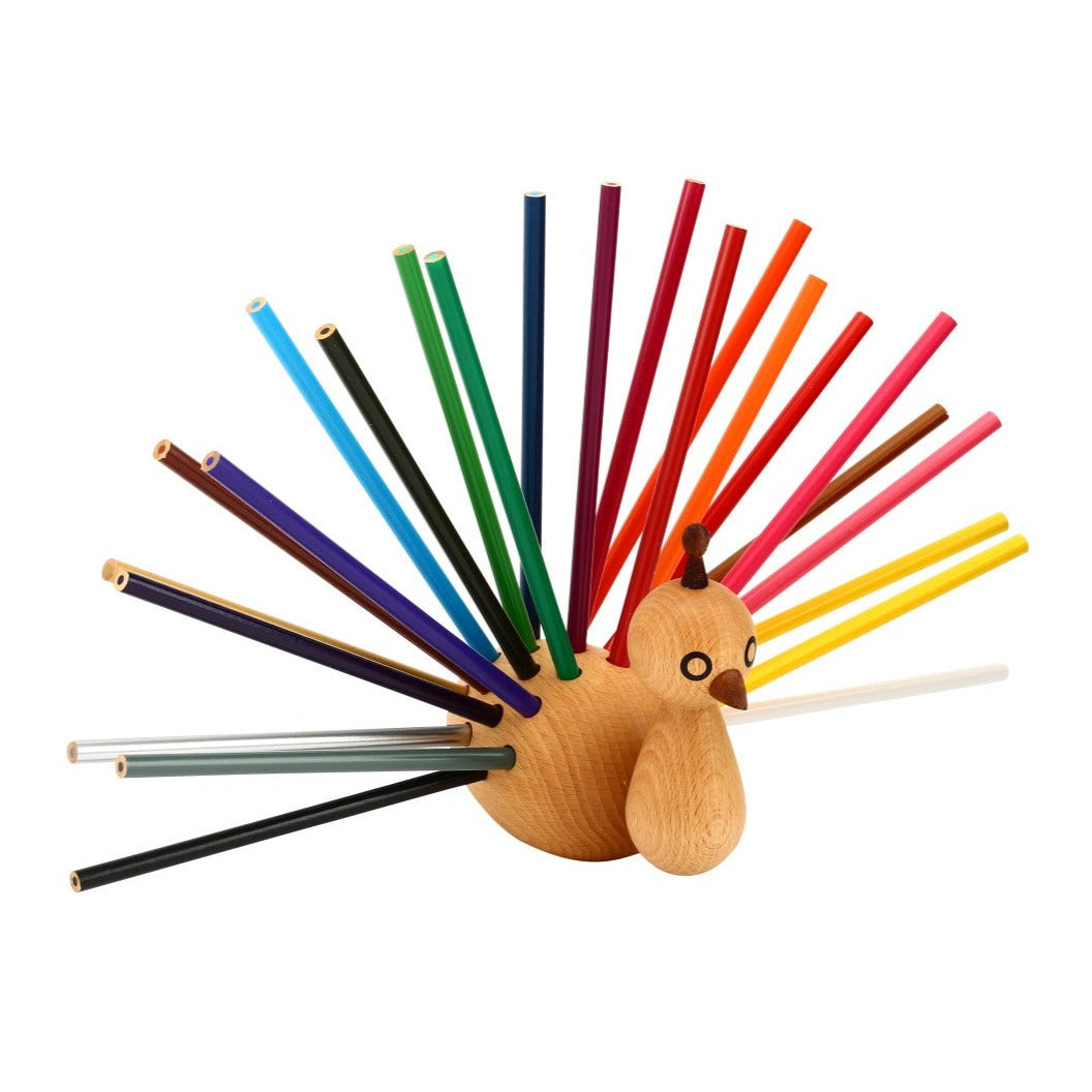 Peacock - Wooden Pencil Case