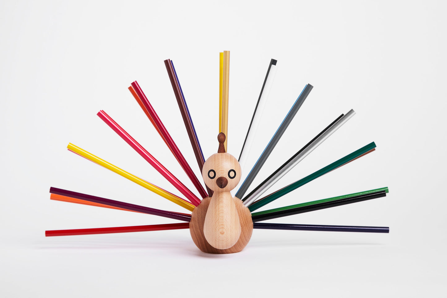 Peacock - Wooden Pencil Case