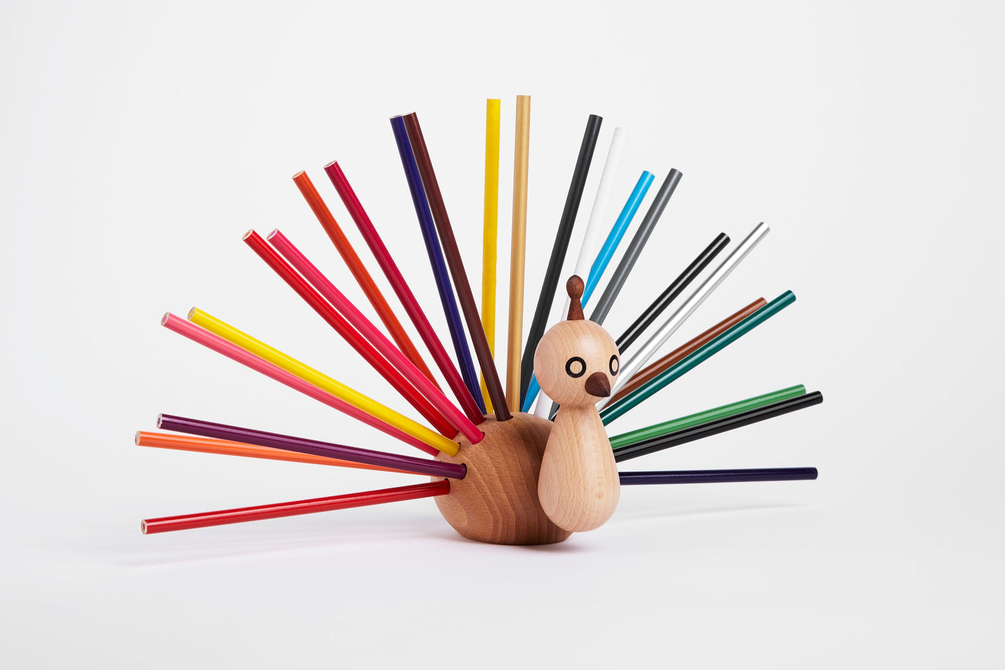 Peacock - Wooden Pencil Case